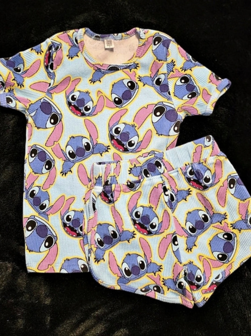 Wild Rich Kids Girls Stitch Print Matching Set Size 8